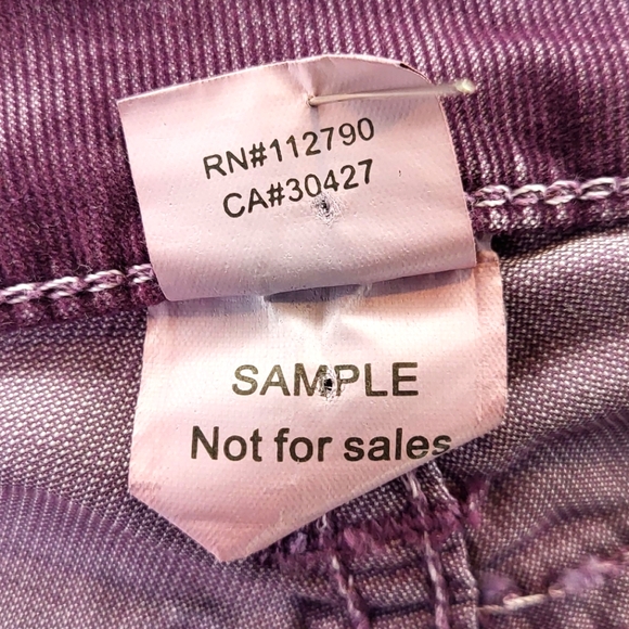 True Religion Rare Grape Purple Corduroy Shannon Skinny Jeans size 26 - Picture 5 of 5